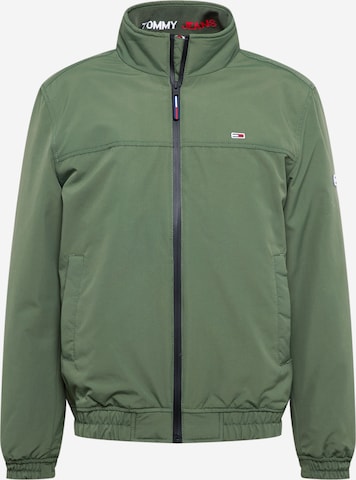 Veste mi-saison 'Essential' Tommy Jeans en vert : devant