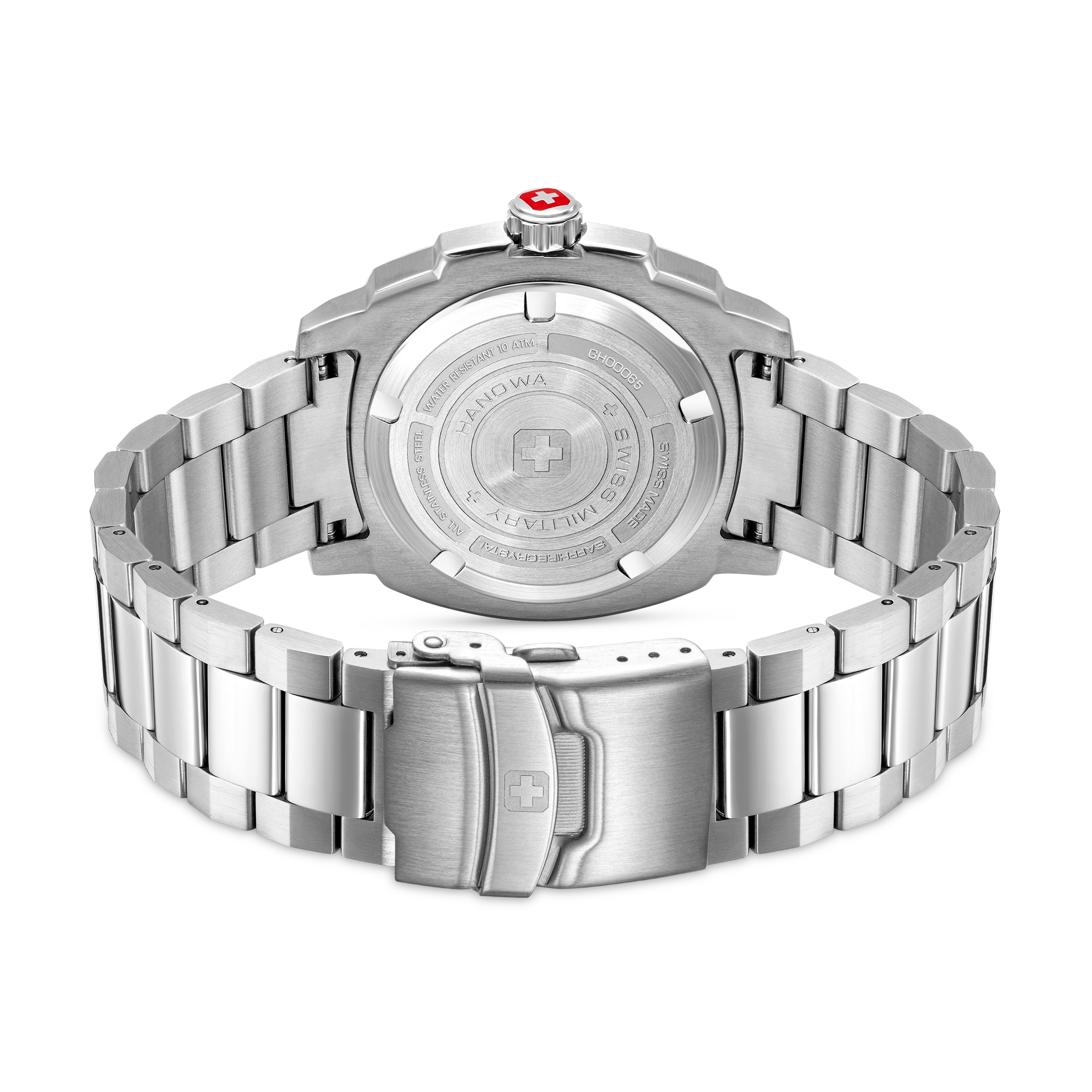 SWISS MILITARY HANOWA Analoguhr 'Sirius' in Schwarz