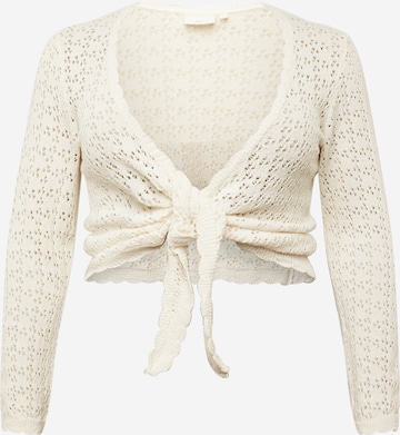 ONLY Carmakoma Knit Cardigan 'SOLA' in Beige: front