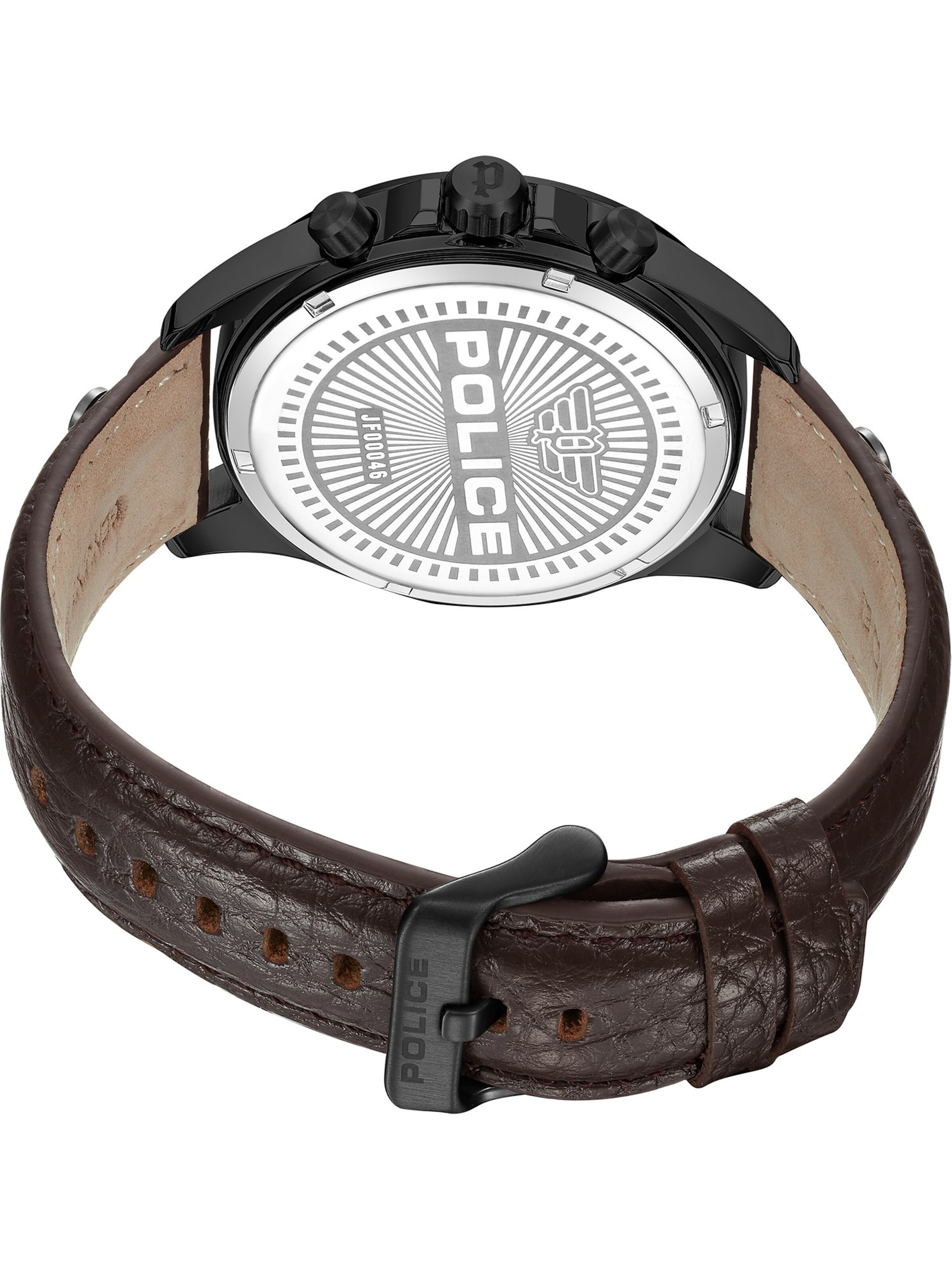 POLICE Analoog horloge 'Malawi' in Bruin