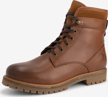 Travelin Lace-up boot 'Karhamn' in Brown: front
