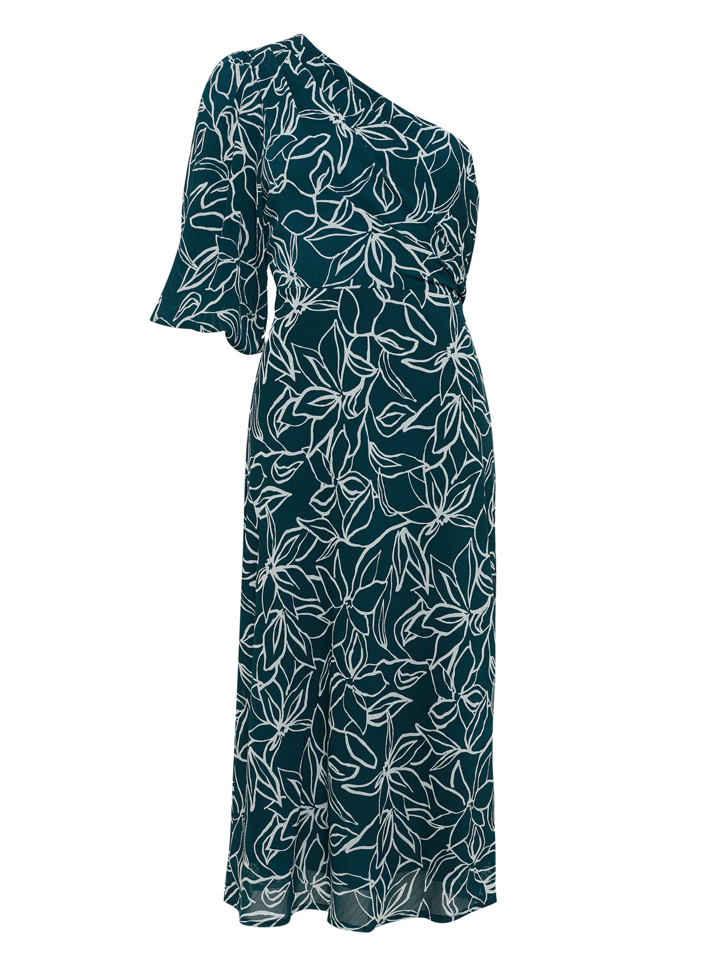 Tussah Dress 'JACQUI' in Green: front
