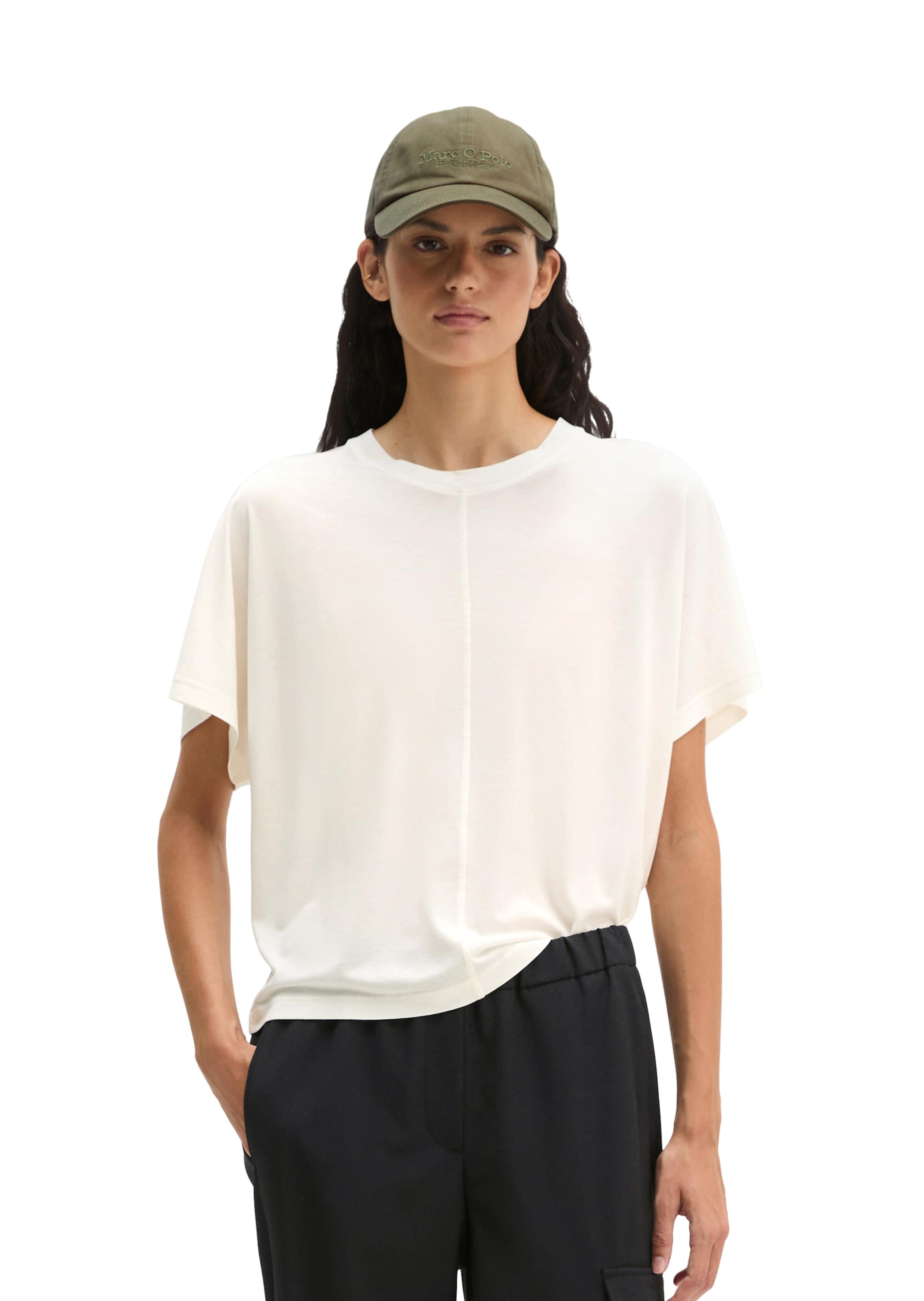 T-shirt Marc O'Polo en beige : devant