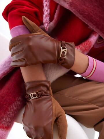 Lola CasademuntKlasične rukavice - smeđa boja