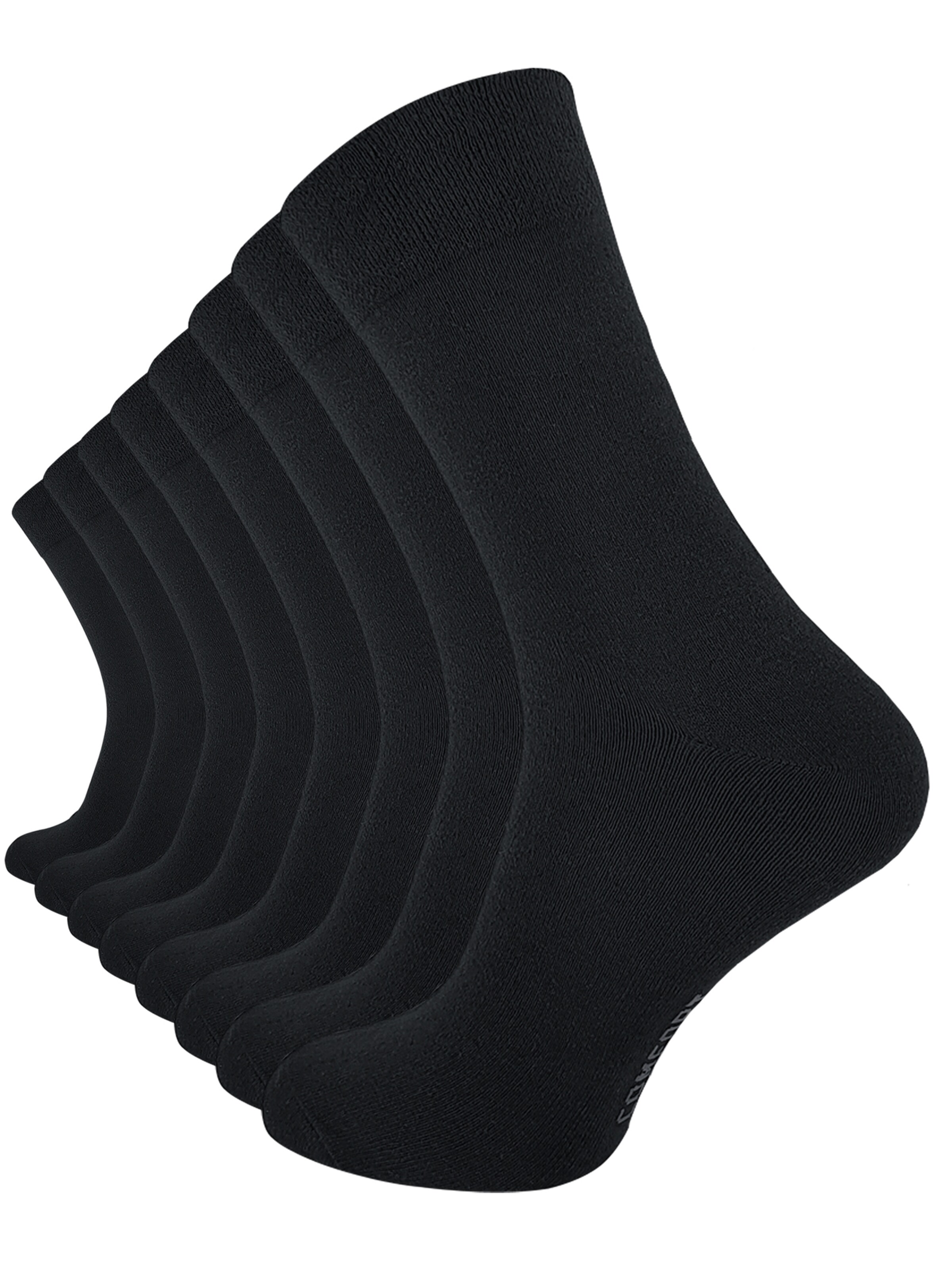Cotton Prime Socken in Schwarz: Vorderseite