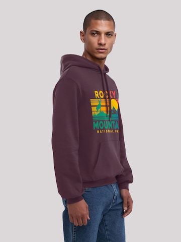 Sweat-shirt 'US National Parks Rocky Mountain Sunset' F4NT4STIC en violet