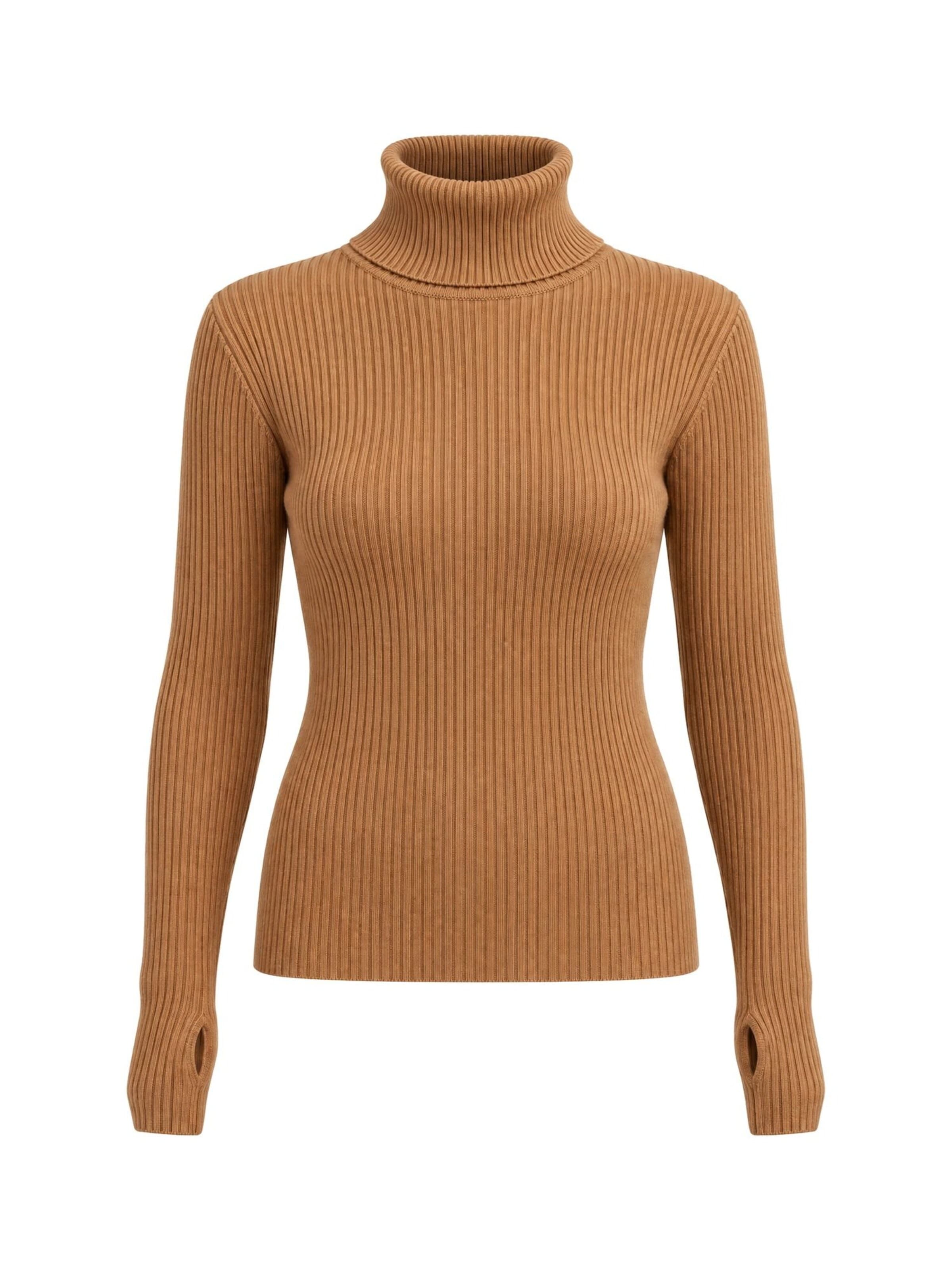 RYVAN Svetr 'Pullover' – hnědá: přední strana