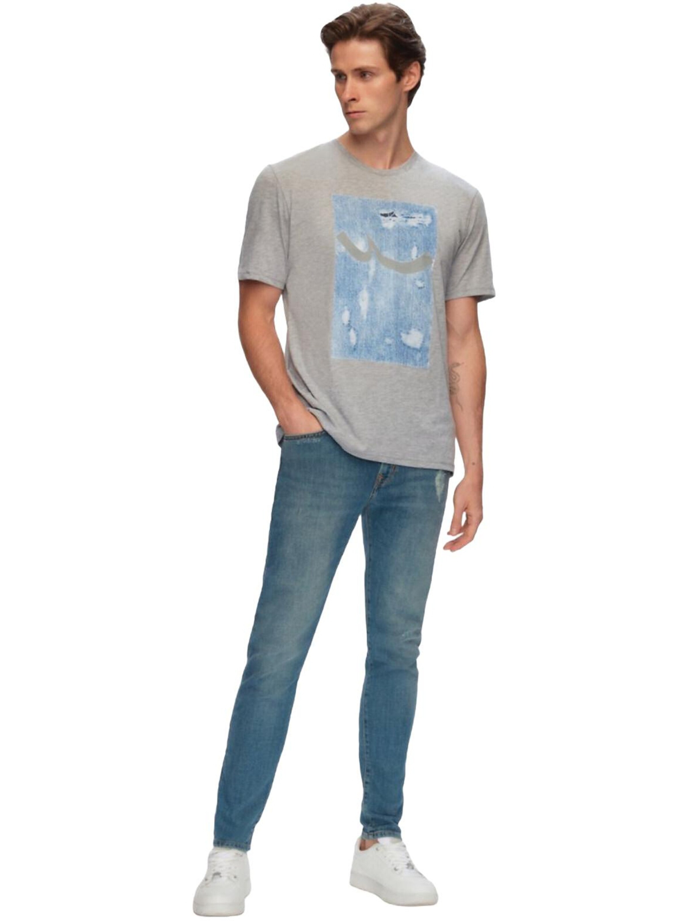 LTB Jeans - Skinny Vaquero 'LTB Jeans Herren Diego X Y Skinny Leg Low Waist Jeanshose' en azul