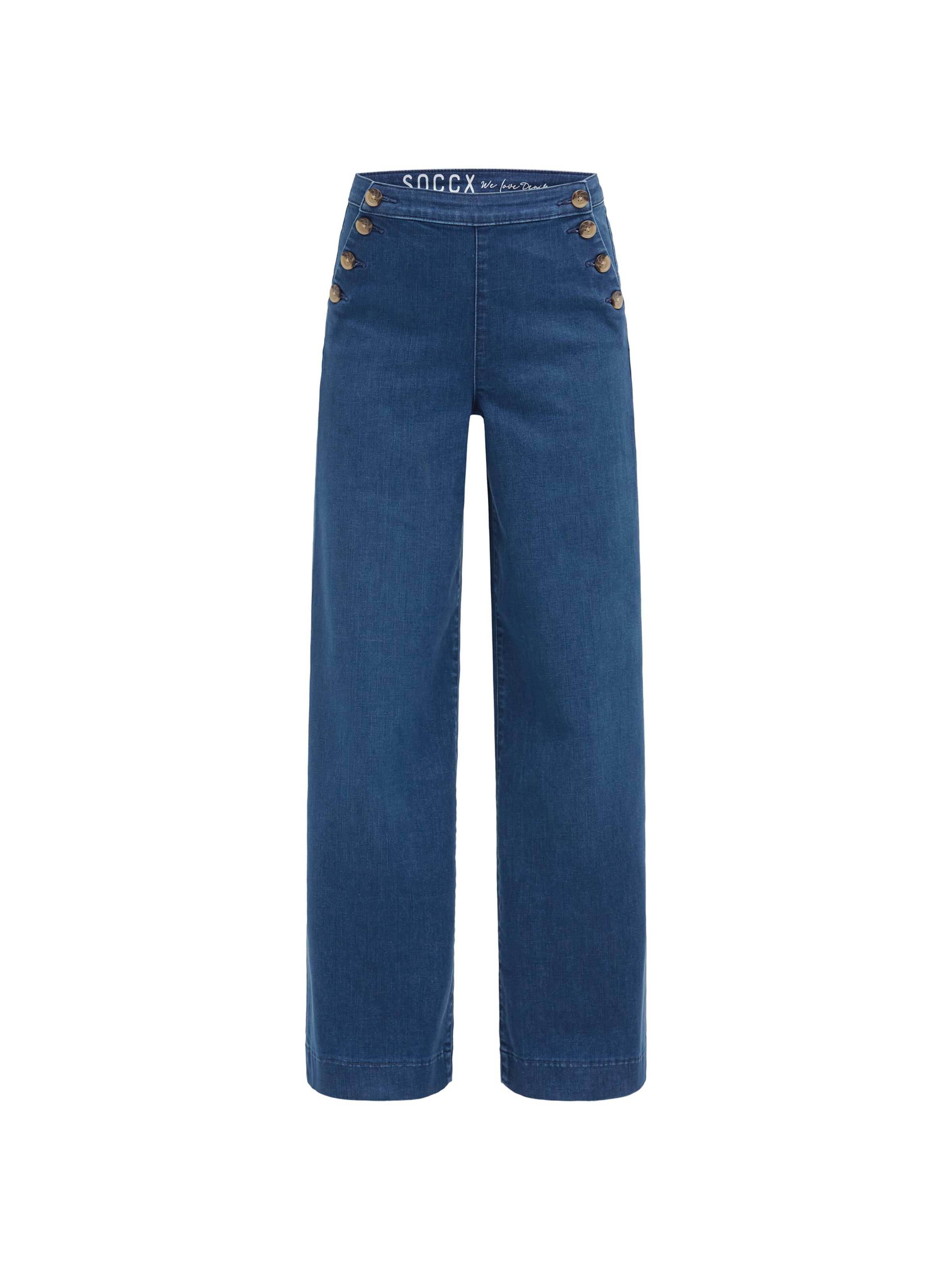 Soccx Regular Jeans in Blue: front