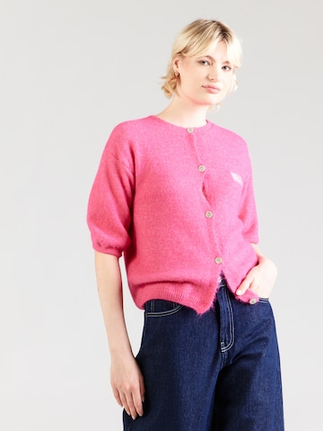 Hailys Gebreid vest 'La44tifa' in Roze: voorkant