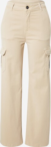 Urban Classics - Pierna ancha Pantalón cargo en beige: frente