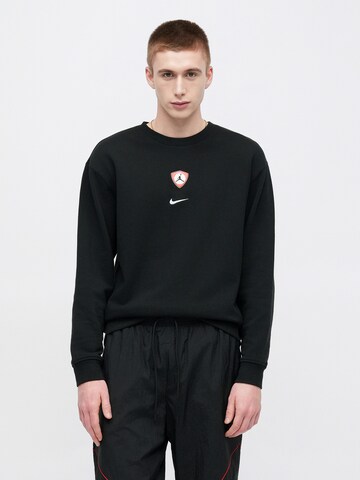 Bluză de molton de la Jordan pe negru