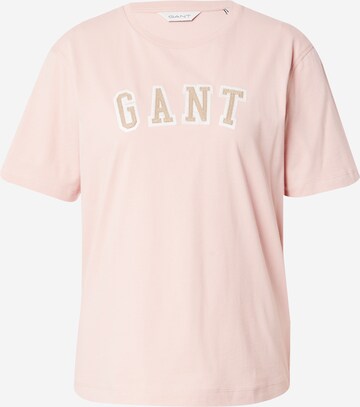 T-shirt GANT en rose : devant