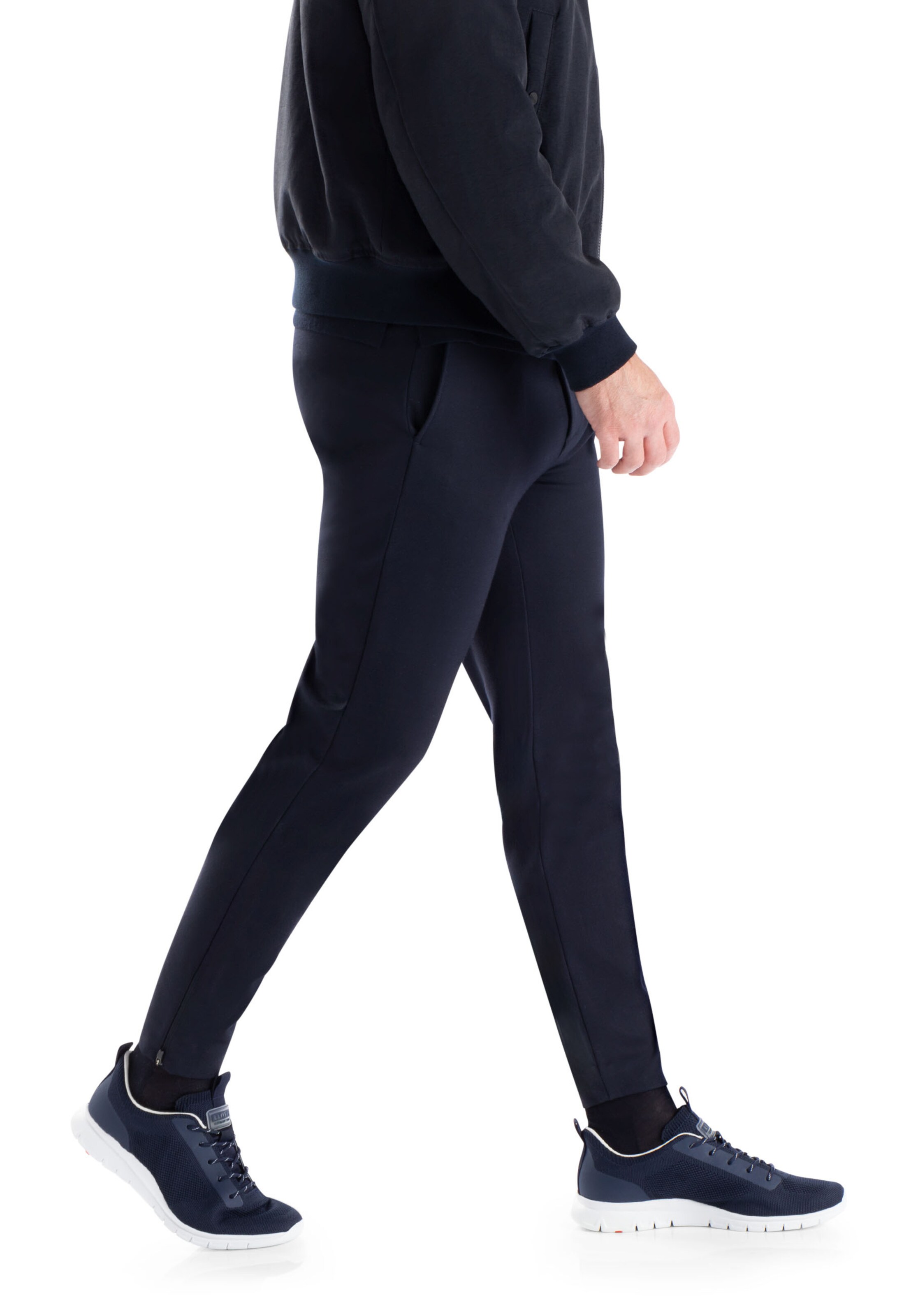 LLOYD Platform trainers 'Buck' in Blue: front