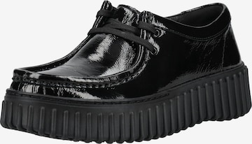 Scarpa stringata di CLARKS in nero: frontale