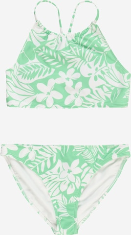 Abercrombie & Fitch Bustier Bikini in Groen: voorkant