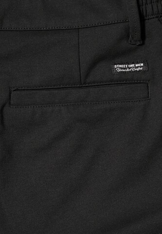 Street One MEN Regular Chino Pants in Black
