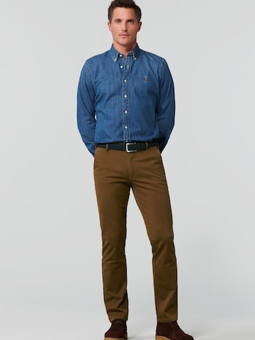 Regular Pantalon chino 'Roma' Meyer Hosen en marron