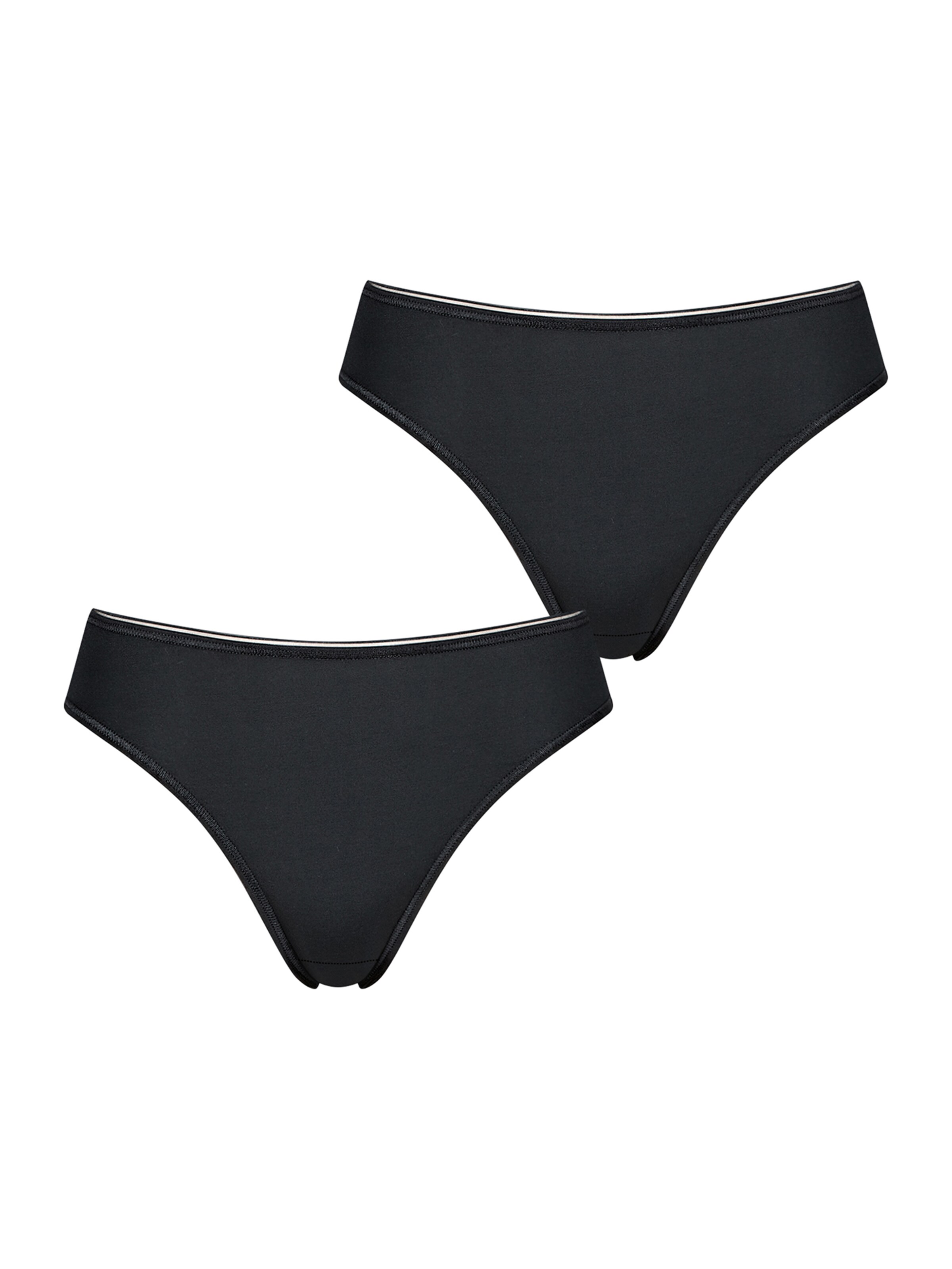 SLOGGI Tai-Slip ' Feel Sensational ' in Schwarz: Vorderseite