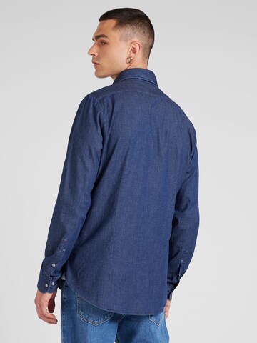 Michael Kors Slim Fit Hemd 'REAL' in Blau