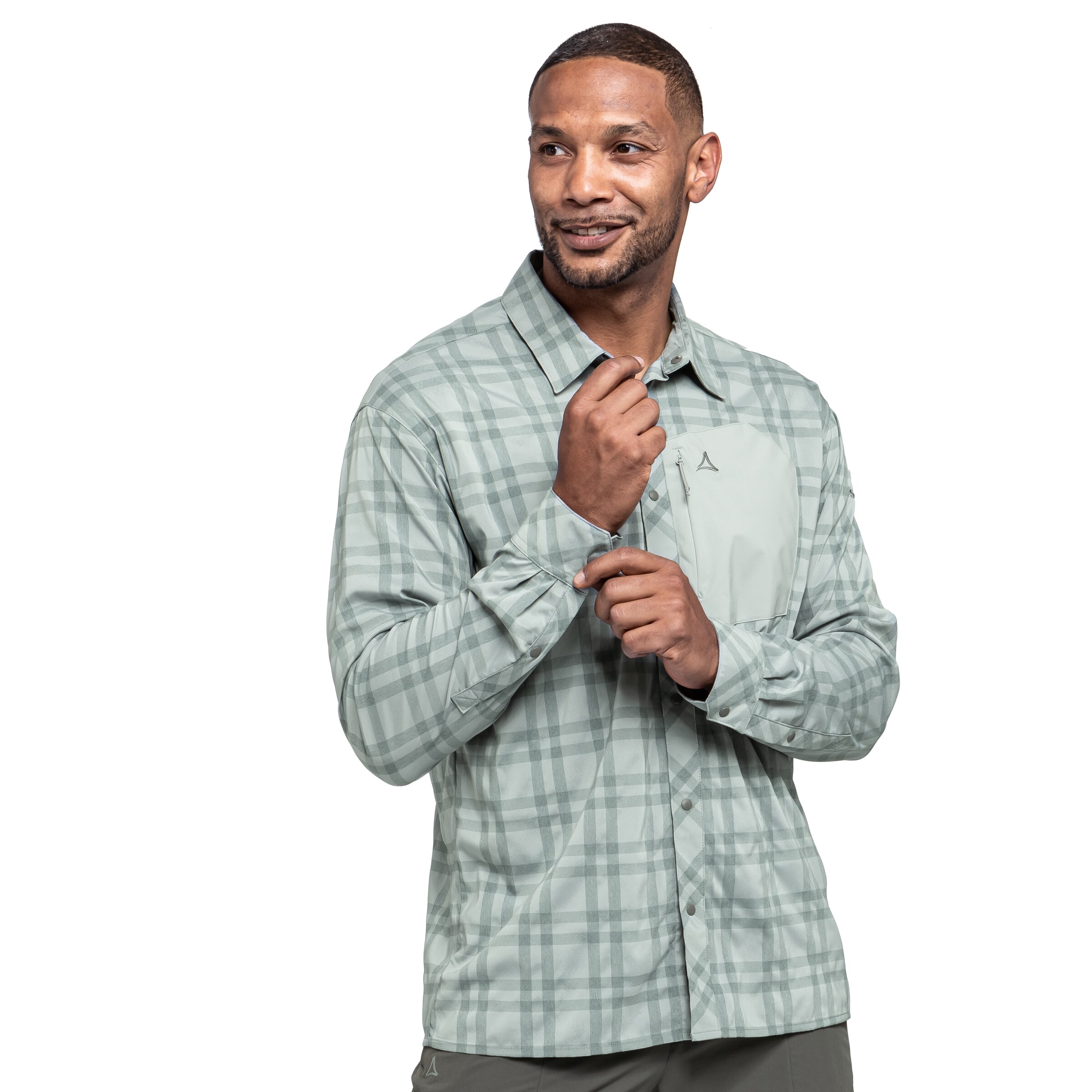 Schöffel Regular Fit Funktionshemd 'Dynkur' in Grün: Vorderseite