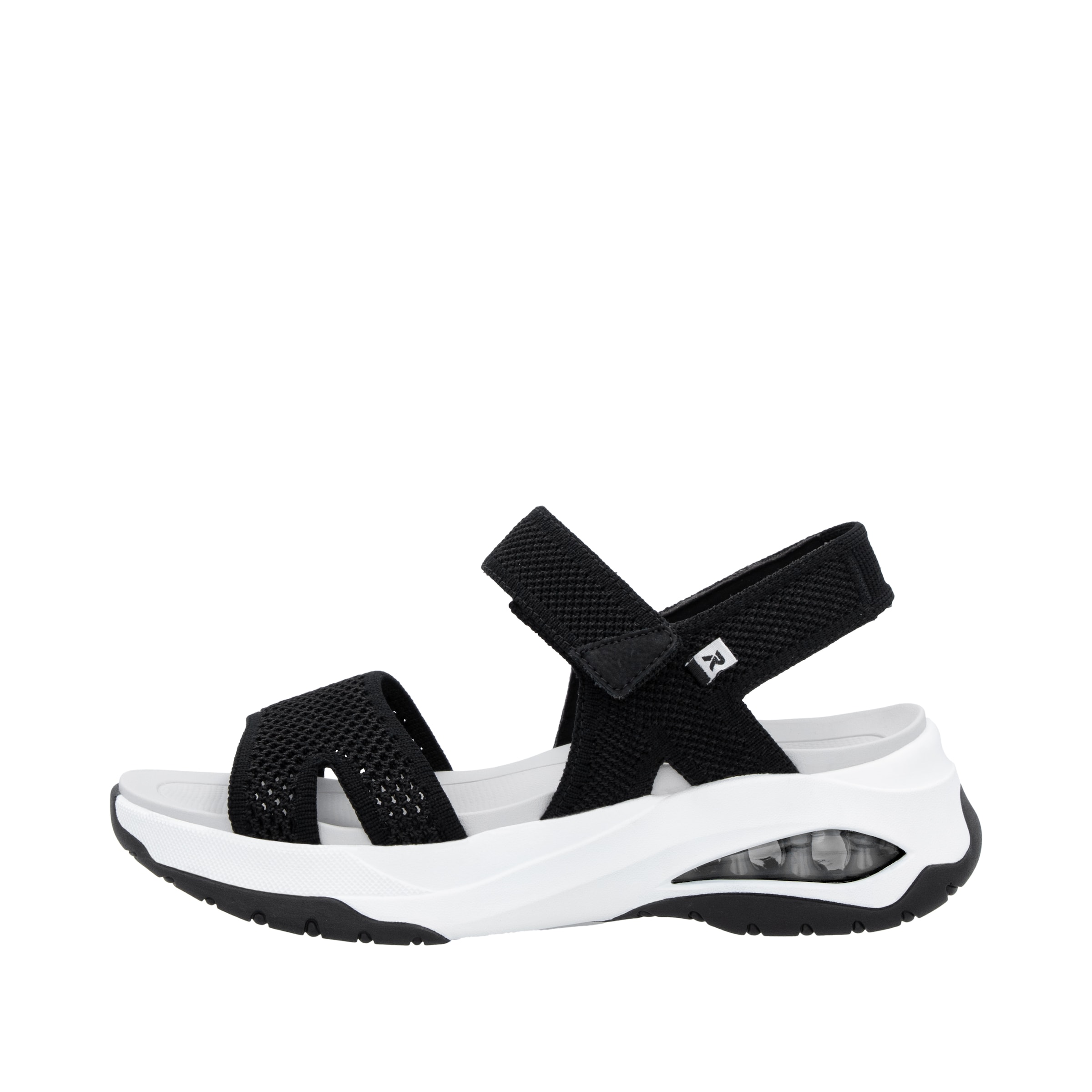 Sandales de randonnée Rieker Sport en noir : devant