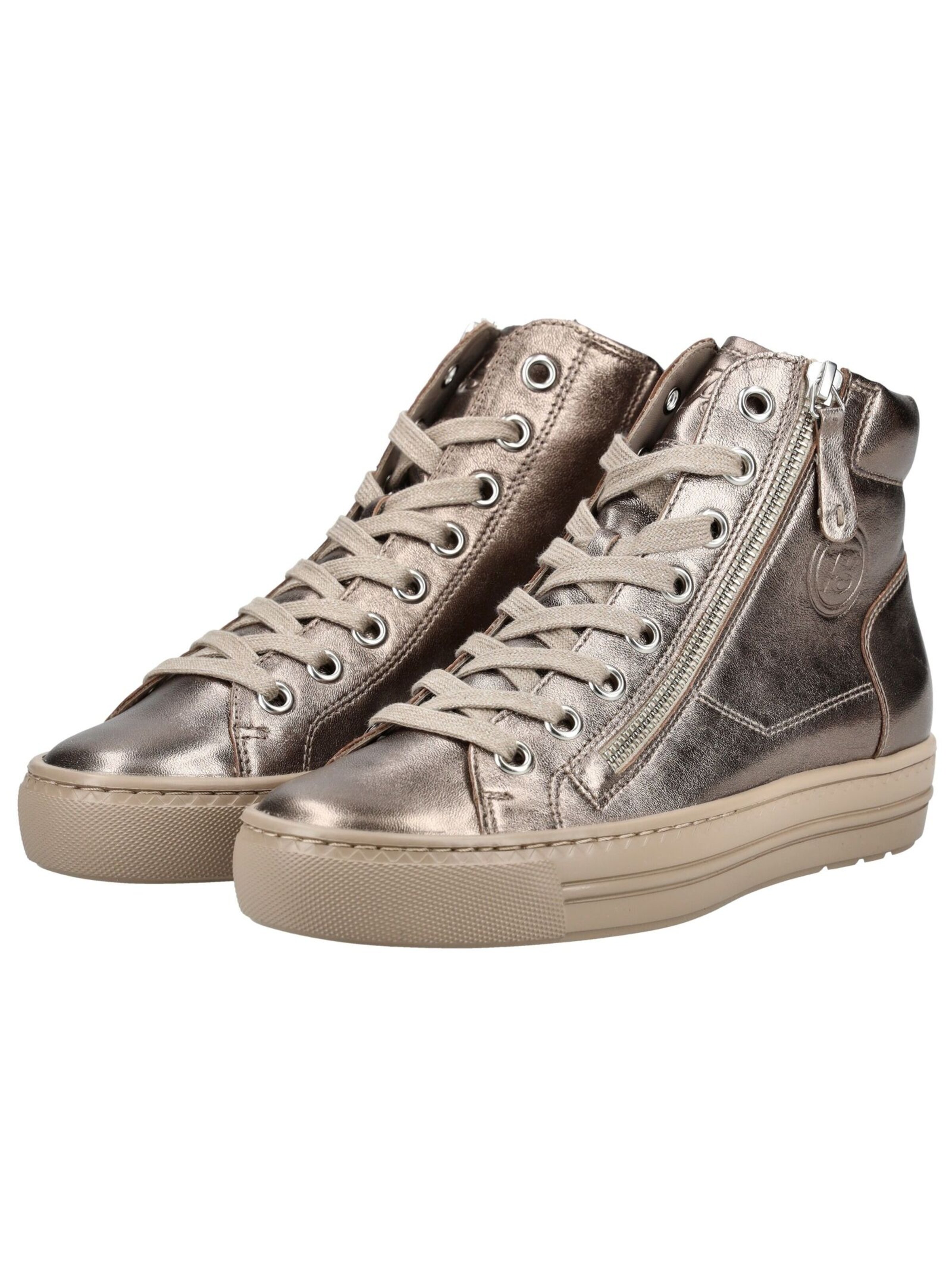 Paul Green Sneakers hoog in Beige
