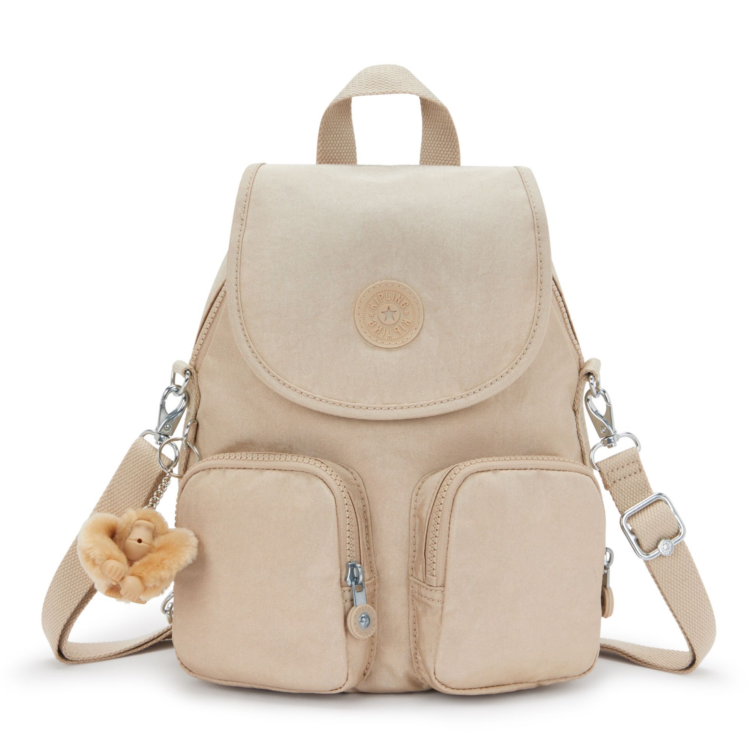 Zaino di KIPLING in beige: frontale