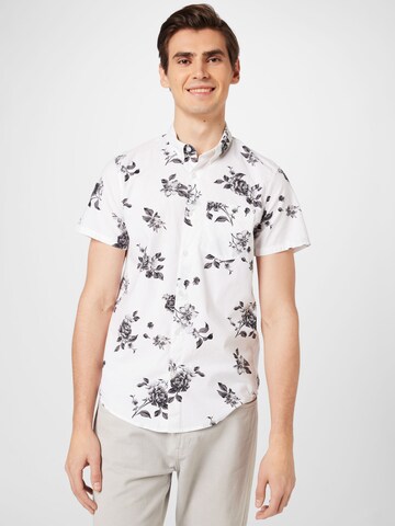 HOLLISTER Regular fit Button Up Shirt in White: front