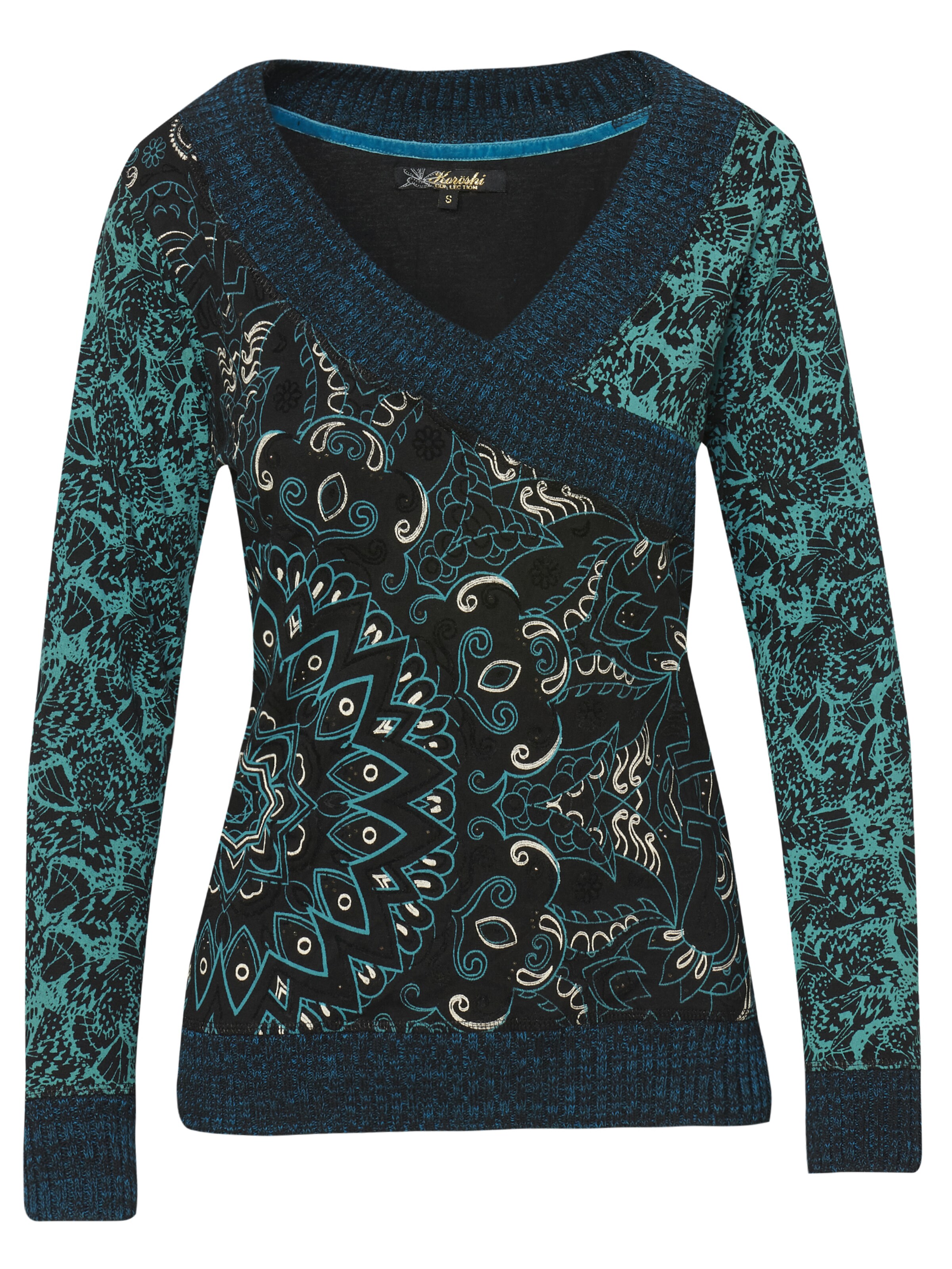 KOROSHI Tričko - Modrá: predná strana