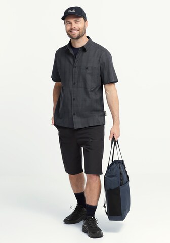 JACK WOLFSKIN Regular fit Athletic Button Up Shirt in Grey