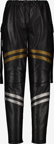 Coupe slim Pantalon cargo Vibranyum en noir : devant
