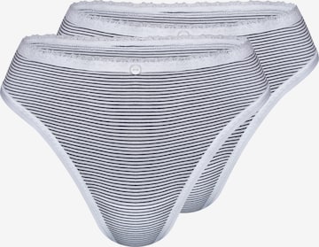 sassa Thong 'STRIPE RANGE' in White: front