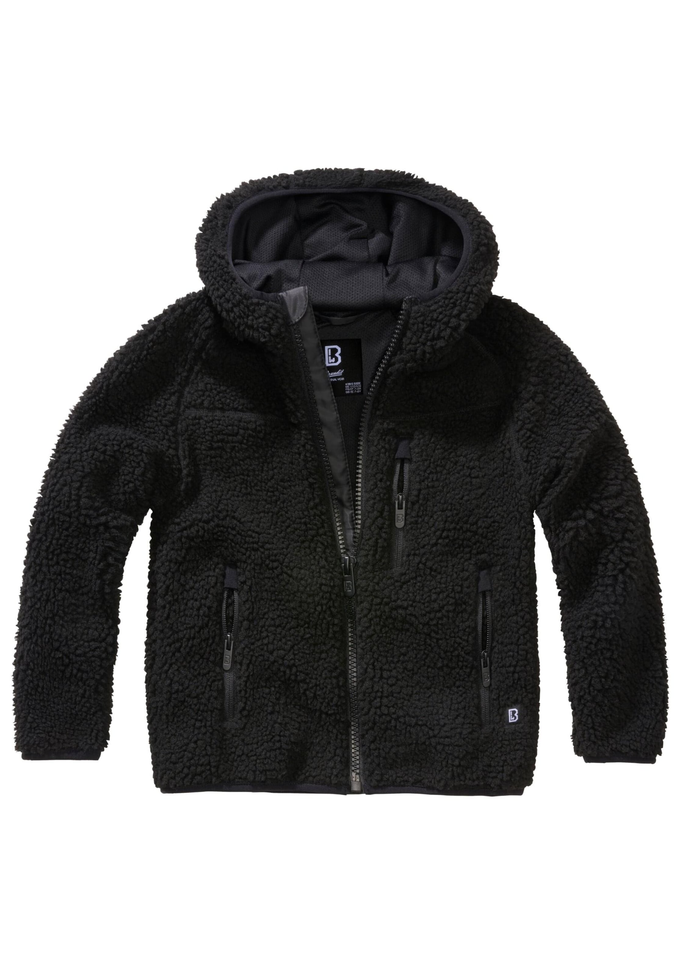 Brandit Between-season jacket in Black: front