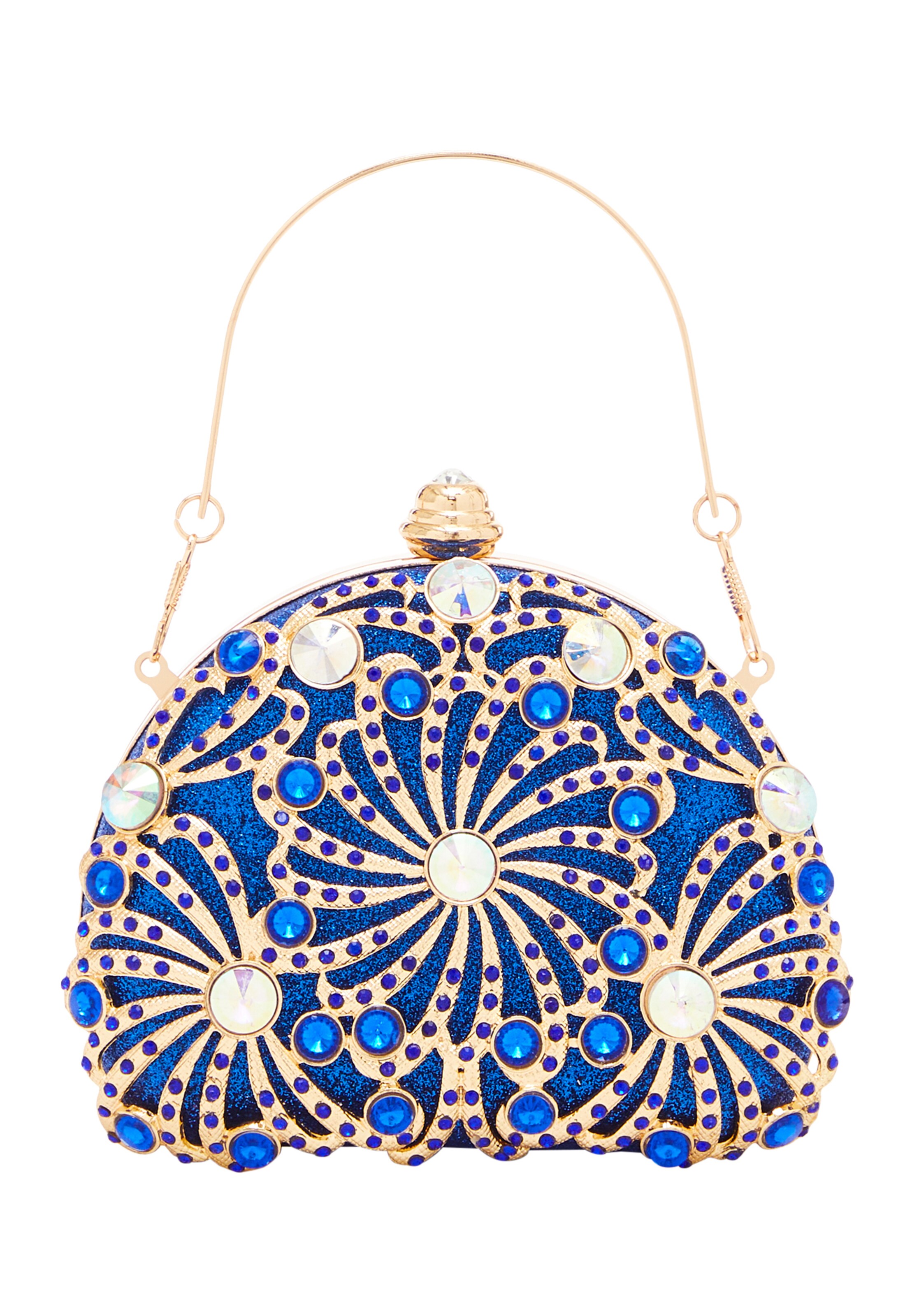 FELIPA Clutch in Blauw: voorkant