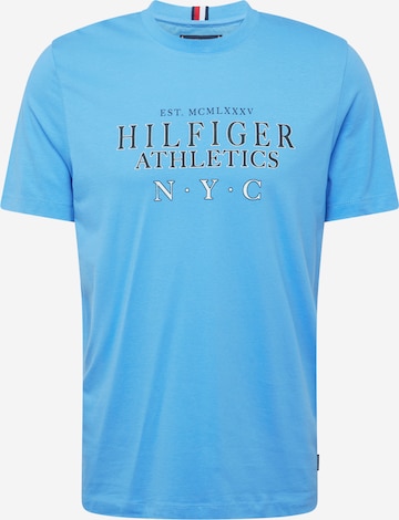 TOMMY HILFIGER T-shirt 'NYC' i blå: framsida