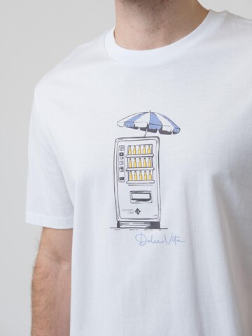 Bavarian Caps Shirt 'T-Shirt "Bierautomat" - weiß' in White