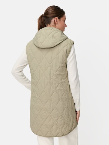 CAMEL ACTIVE Lange Weste mit Kapuze in Grün