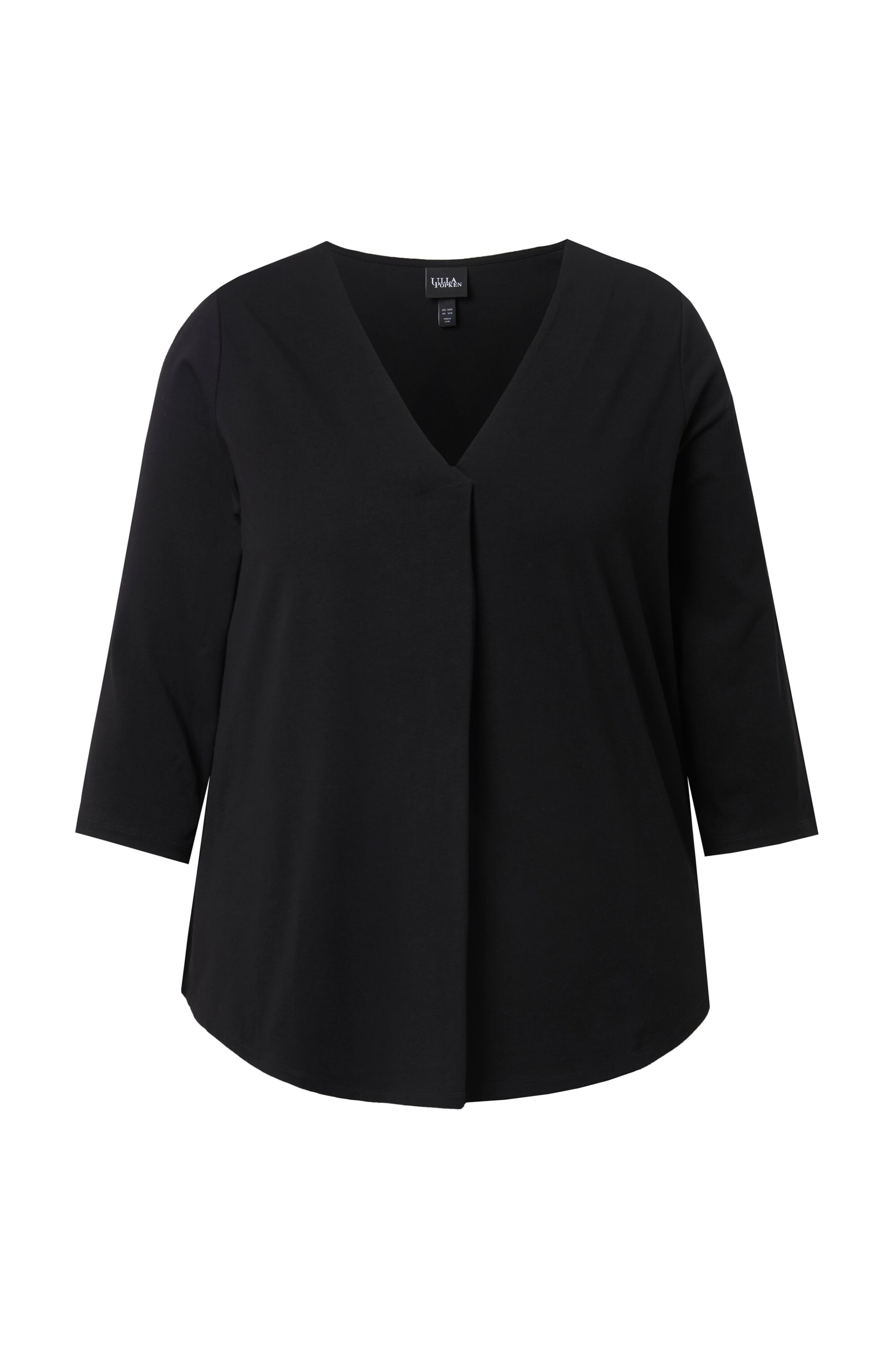Ulla Popken Shirt in Zwart: voorkant