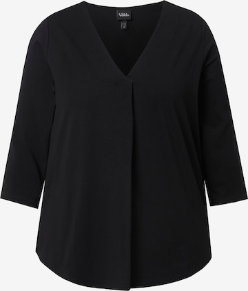 Ulla Popken Shirt in Schwarz: Vorderseite