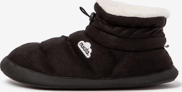 Pantoufle 'Home Velvet' Nuvola. en noir : devant