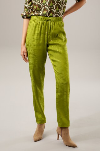 Aniston CASUAL Loose fit Pants in Green: front