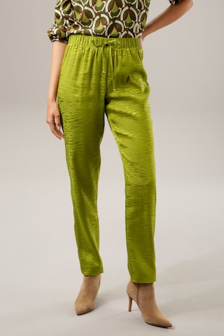 Aniston CASUAL Loose fit Pants in Green: front