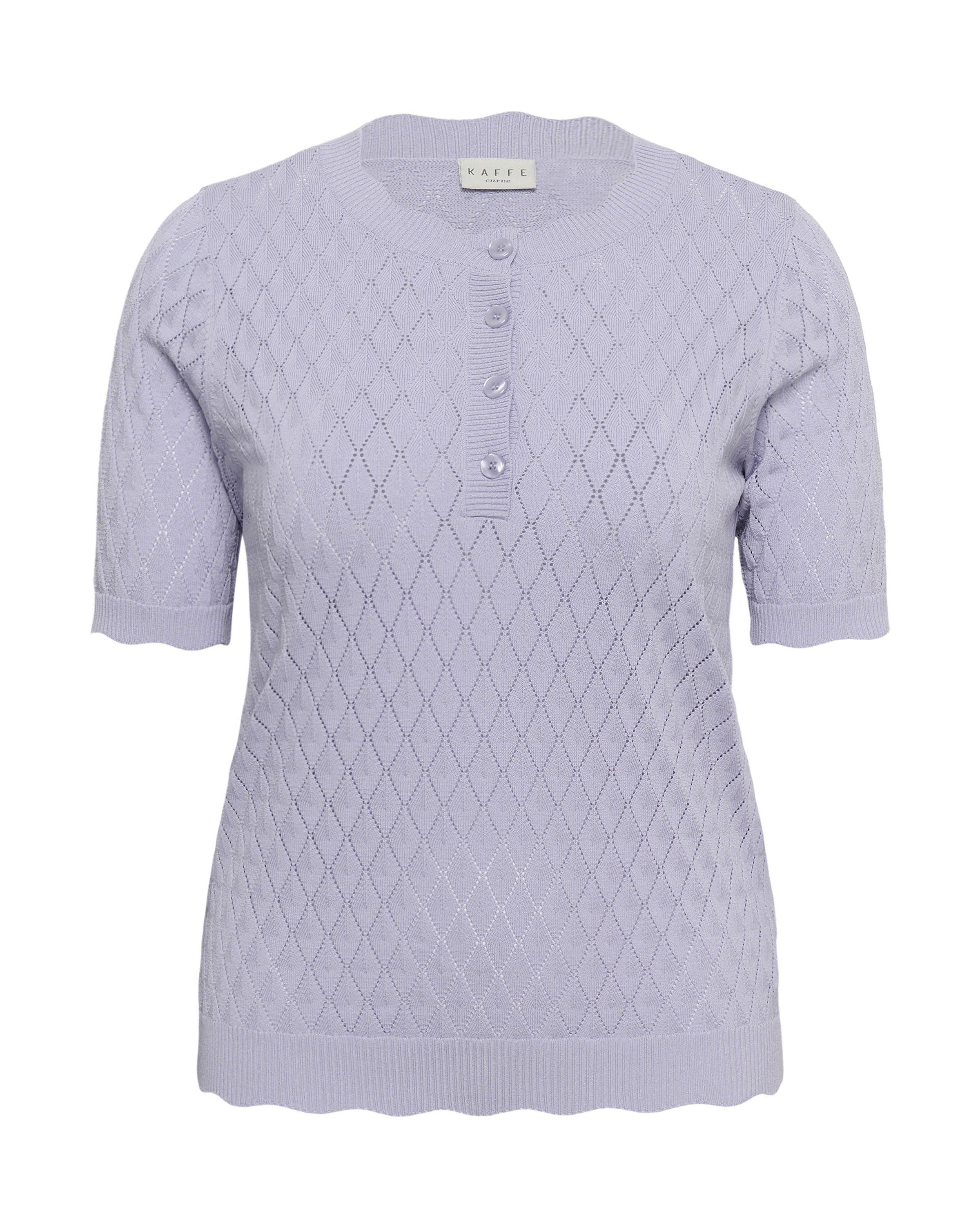 KAFFE CURVE Sweater 'Birthe' in Purple: front