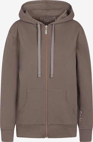 Veste de survêtement ' Basic Hoodie ' Rösch en marron : devant