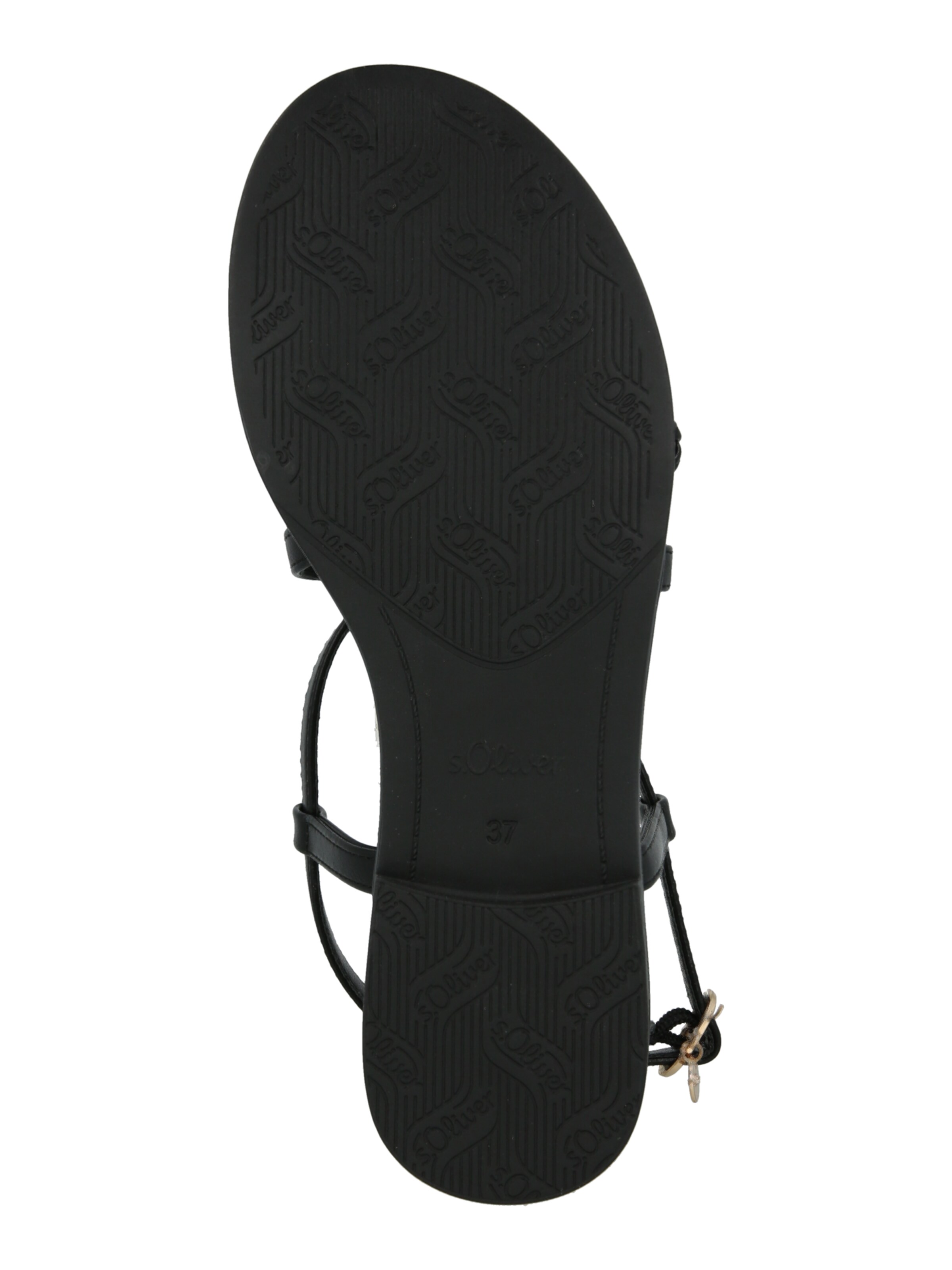 s.Oliver Strap sandal in Black