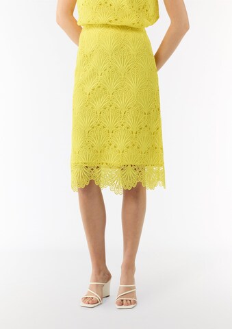 Jupe COMMA en jaune : devant