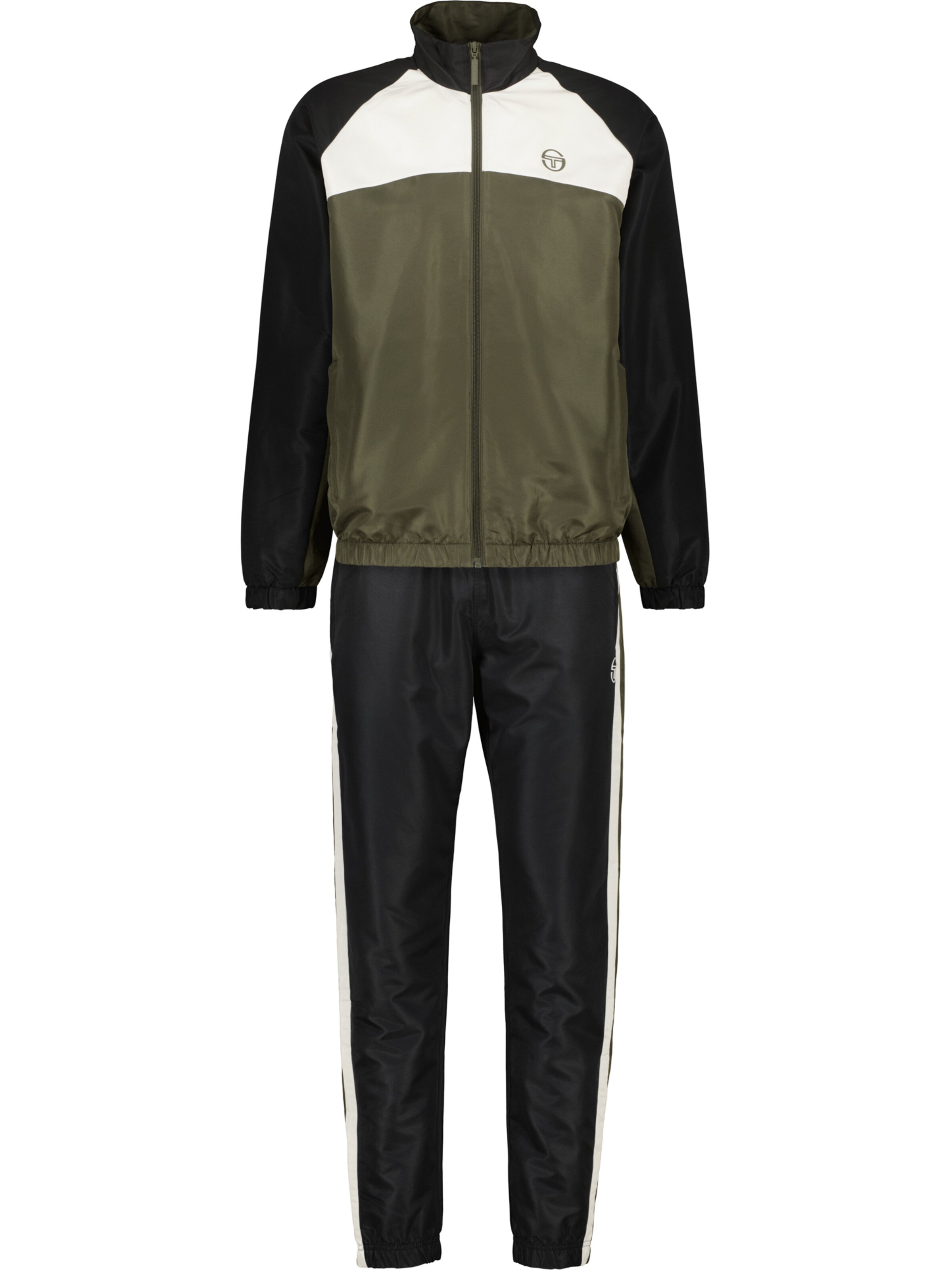 Sergio Tacchini Trainingsanzug in Schwarz: Vorderseite