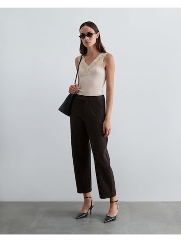Scalpers Barrel Pants 'Knitty' in Brown