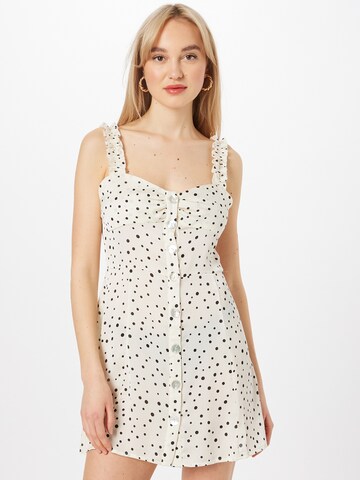 Traffic People - Vestido en blanco: frente